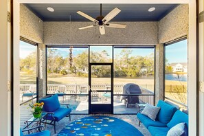 View from room - Golf Course-view Home Near Beaches With Deck, Porch, Grill, Streaming, W/d, & AC (St. Simons Island)