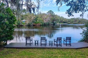 House, Multiple Beds, Pool Access, Pool View (The Rookery) | View from room - Lakefront Home With Private Pool & Outdoor Space for Entertaining (St. Simons Island)