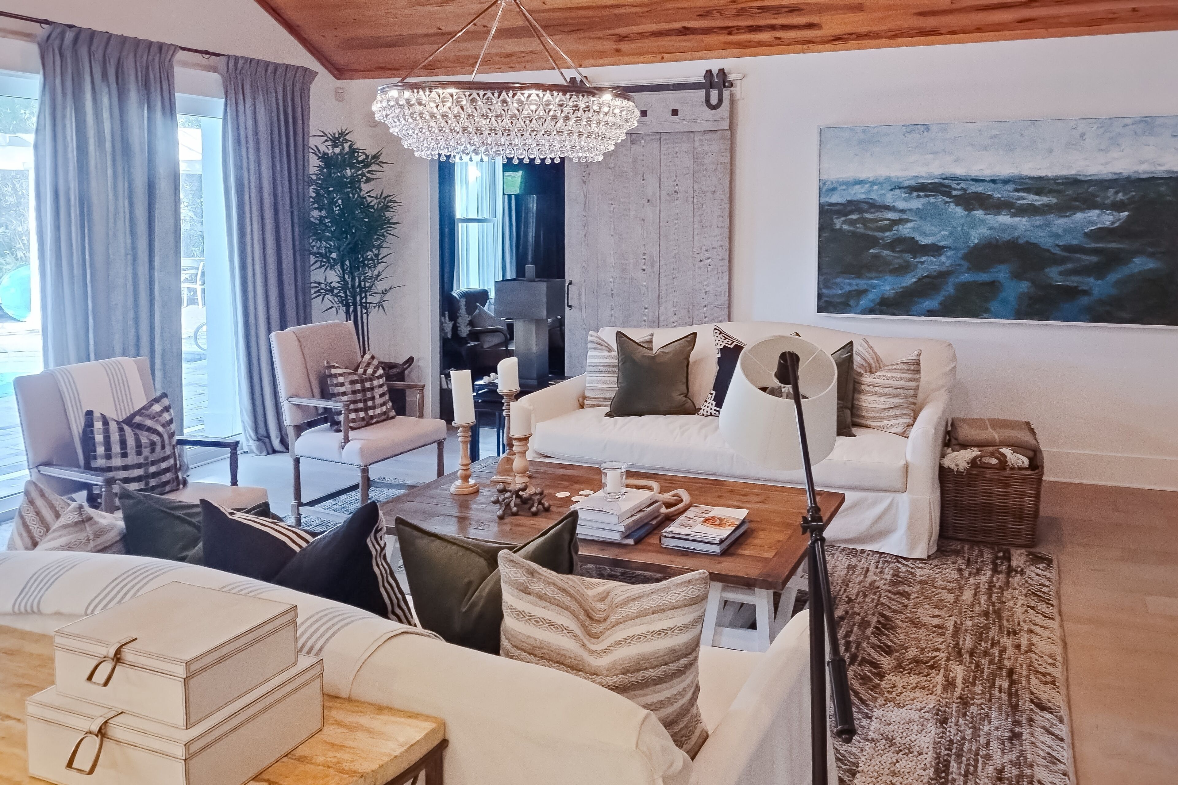 House, Multiple Beds, Pool Access, Pool View (The Rookery) | Living area