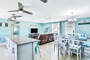House, Multiple Beds, Pool Access, Pool View (Vilano Beach Dream Home St Augustine) | 4 bedrooms, individually decorated, individually furnished, bed sheets - Home 1 Block From 2 Beaches W/private Pool, High-speed Wifi & Central AC (St. Augustine)