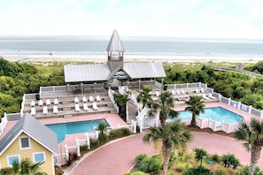 Pool - Luxury Cottage With Pools & Multiple Decks, 1/2 Block to Beach (St. Simons Island)