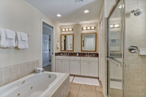 Condo, Multiple Beds, Balcony, Pool View (2533-34 Tennis Villas) | Bathroom - Home Near Beach With Free Wifi, Shared Pool, Central AC, Private W/D (Fernandina Beach)