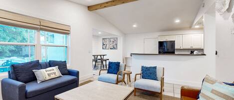 Huis, Meerdere bedden, terras, uitzicht op tuin (212 Beach Getaway) | Woonruimte