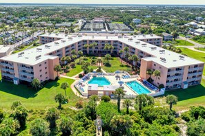 Aerial view - Ocean View Condo in Beachfront Resort With Wifi, Central AC, 2 Pools, & Tennis (St. Augustine)
