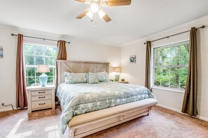 House, Multiple Beds, Patio, Garden View (My Best Friend's House) | 4 bedrooms, individually decorated, individually furnished, bed sheets - Relaxing, Dog-friendly Home With Furnished Patio, Washer/dryer, Wifi, & AC (St. Simons Island)