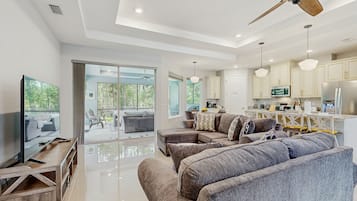 Rumah, Beberapa Tempat Tidur, patio, pemandangan kebun (Casa Campo) | Area keluarga