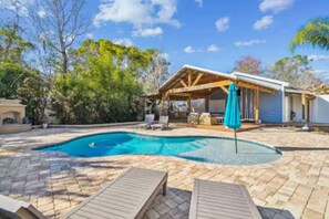 Outdoor pool - Spacious Coastal Home in St. Augustine Pool, Outdoor Oasis & Private Suite (St. Augustine)