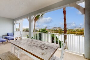 Condo, Multiple Beds, Hot Tub (A Wave From It All) | Outdoor dining - Second Floor, Dog-friendly Condo With Shared Pool, High-speed Wifi, & Central AC (Palm Coast)