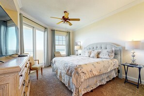 Lägenhet - flera sängar - uteplats - havsutsikt (82 Ocean Place) | 2 sovrum, individuell inredning och unika möbler