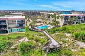 Aerial view - Oceanview Condo With Beach Access, Pool, Tennis Courts and Private Patio (St. Augustine)
