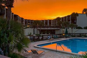Pool - Oceanview Condo With Beach Access, Pool, Tennis Courts and Private Patio (St. Augustine)