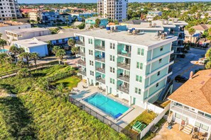 Aerial view - Oceanfront Condo With Pool, Amazing View, Balcony & Beach Access (Jacksonville Beach)