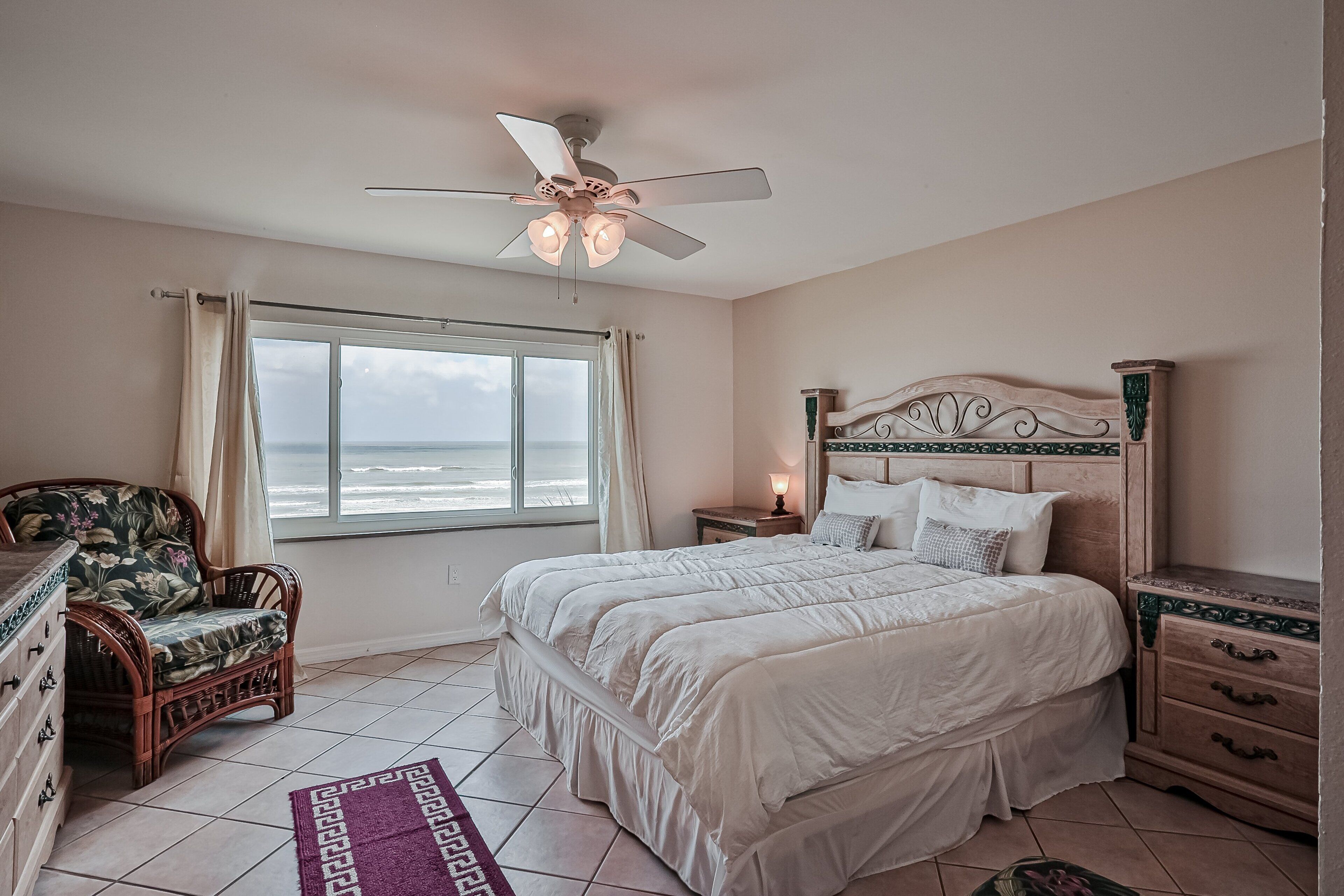 House, Multiple Beds, Patio, Ocean View (Four Winds Oceanfront Condo) | 3 bedrooms, individually decorated, individually furnished, bed sheets