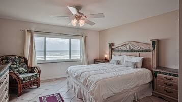 House, Multiple Beds, Patio, Ocean View (Four Winds Oceanfront Condo) | 3 bedrooms, individually decorated, individually furnished, bed sheets