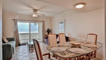 House, Multiple Beds, Patio, Ocean View (Four Winds Oceanfront Condo) | 3 bedrooms, individually decorated, individually furnished, bed sheets