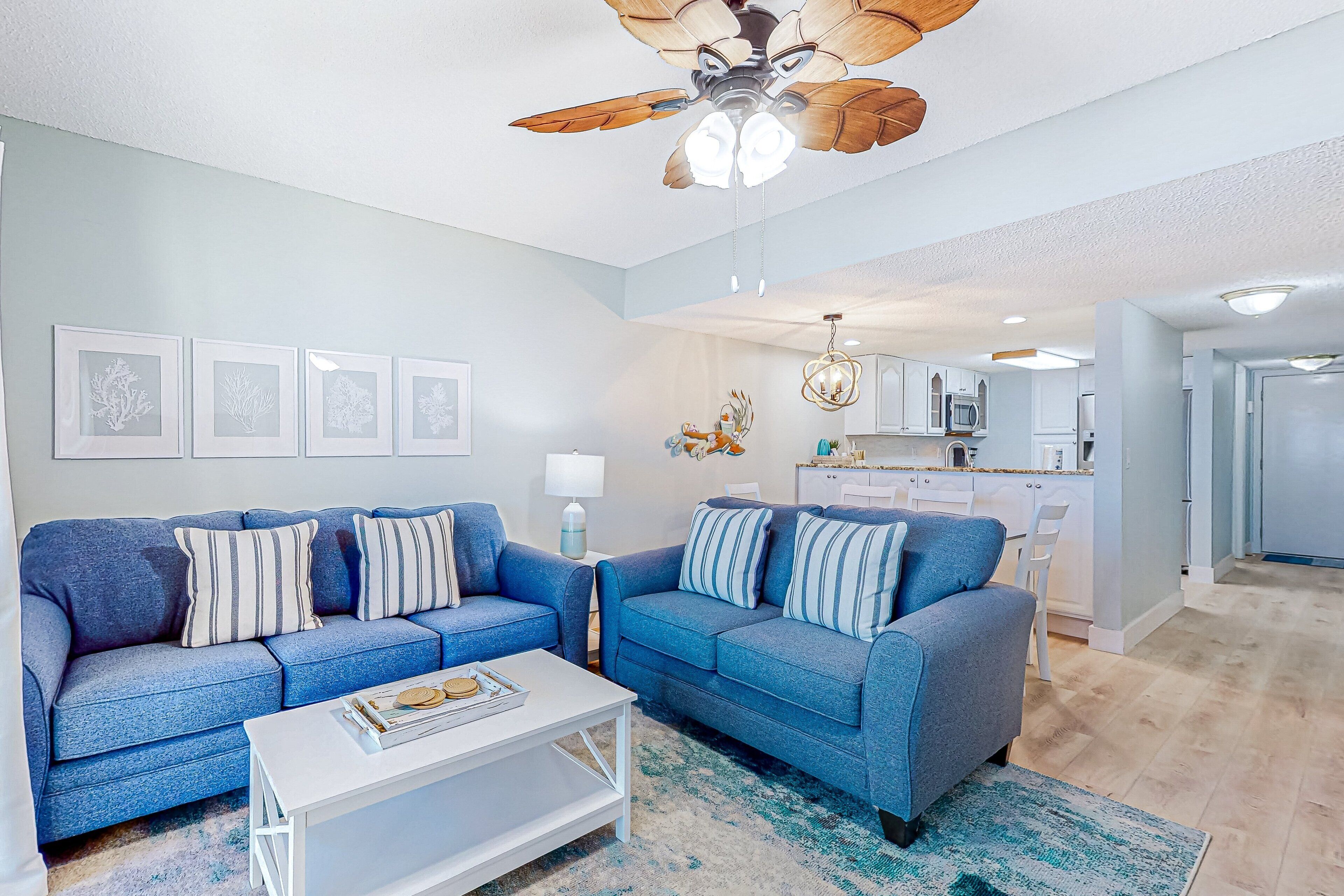 Condo, Multiple Beds, Pool Access, Beach View (The Sandpiper) | Living area