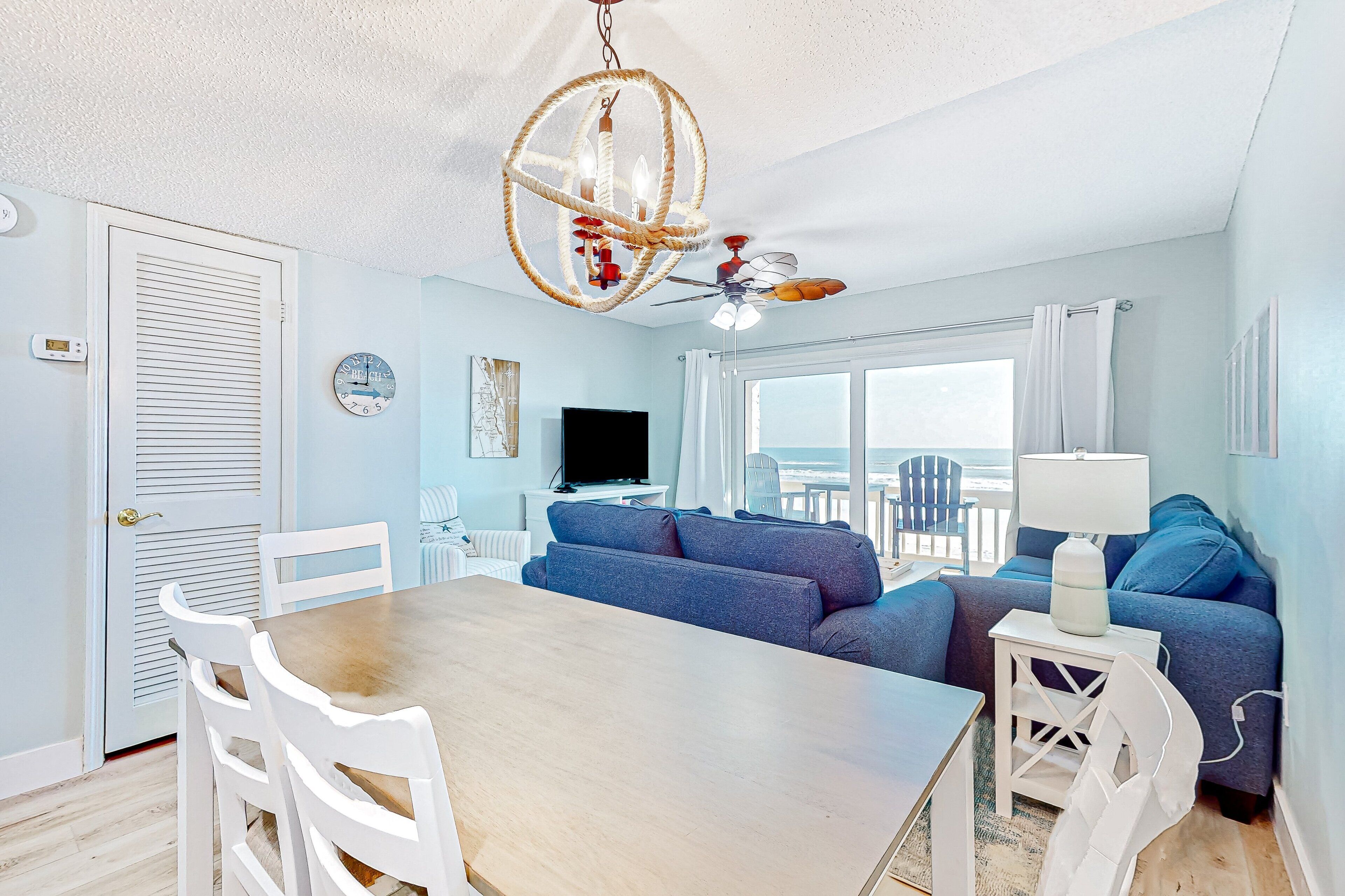 Condo, Multiple Beds, Pool Access, Beach View (The Sandpiper) | Living area
