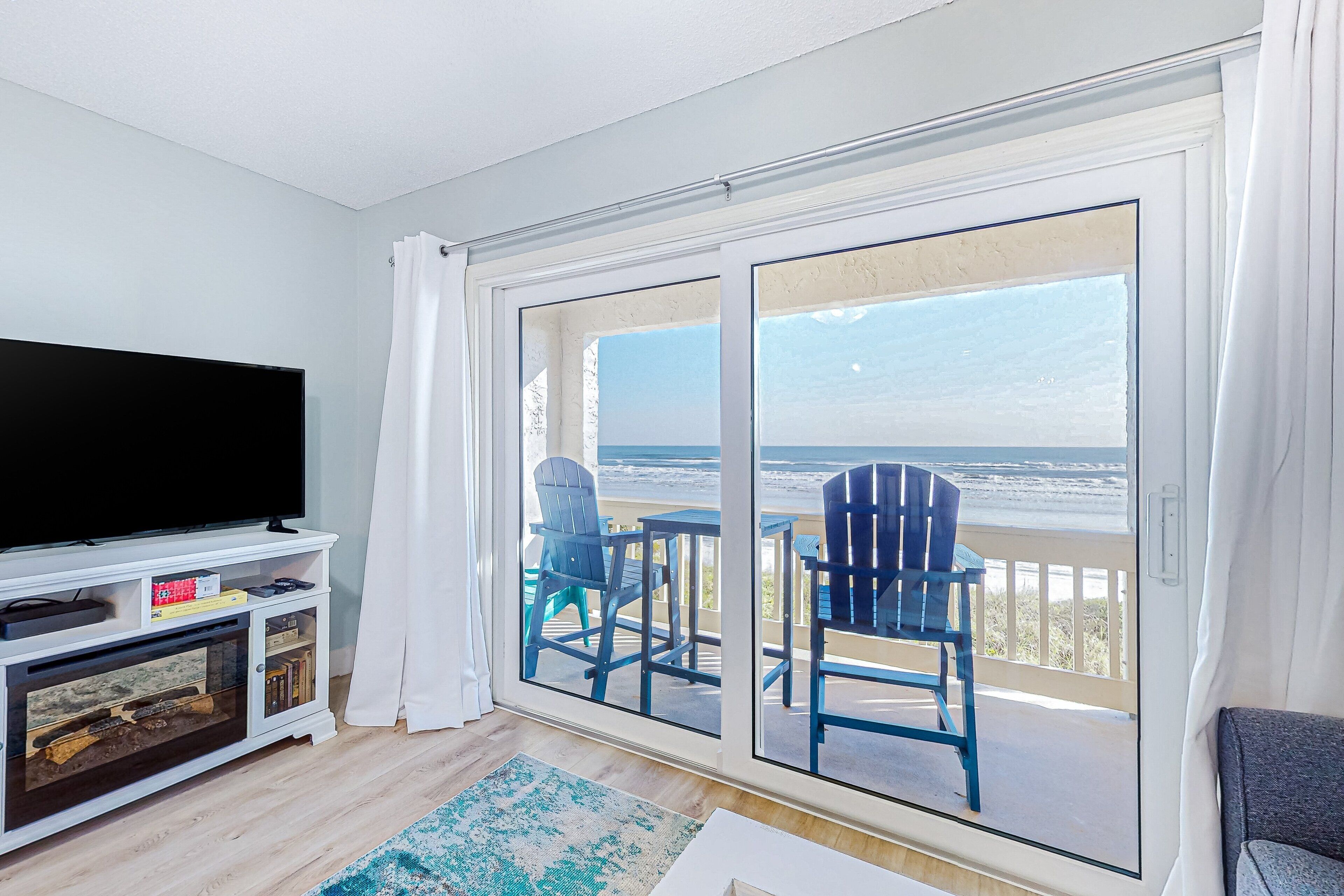 Condo, Multiple Beds, Pool Access, Beach View (The Sandpiper) | Living area