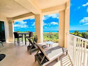 Condo, Multiple Beds, Pool Access, Ocean View (Rising Sun) | View from room - Rising Sun Stunning Oceanfront Ocean View Villa! 3 Beautiful Resort Pools! Beach Front! (Palm Coast)