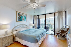 Condo, Multiple Beds, Balcony (Captains' Quarters Condo Unit 317) | 2 bedrooms, individually decorated, individually furnished, bed sheets - Oceanfront Condo w/ Private Balcony & Stunning View - Boardwalk to Beach (St. Augustine)