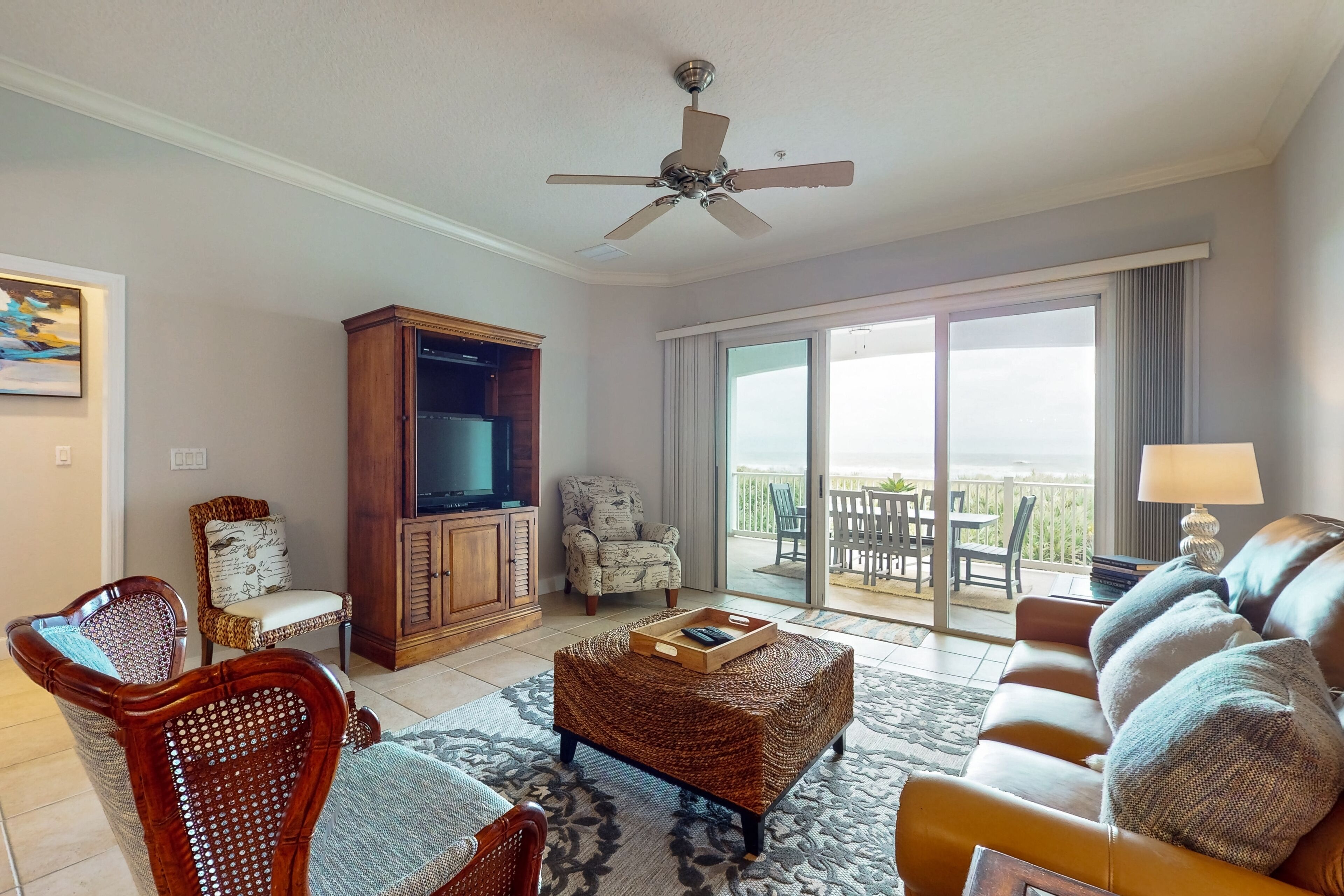 Condo, Multiple Beds, Hot Tub, Ocean View (Sunny Daze) | Living area