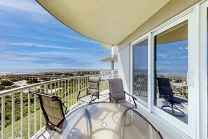 Condo, Multiple Beds, Patio, Ocean View (9 Ocean Place) | View from room - Oceanfront, 2nd-floor Condo With Balcony, Hdtvs, Wifi, AC & Shared Pool (Fernandina Beach)