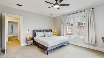 3 bedrooms, individually decorated, individually furnished, bed sheets