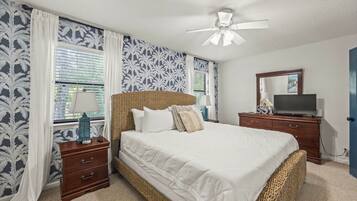 Condo, Multiple Beds, Patio, Pool View (Seas the Day) | 2 bedrooms, individually decorated, individually furnished, bed sheets