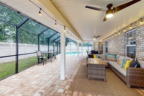 House, Multiple Beds, Pool Access, Pool View (Porpoiseful Living) | View from room - Spacious Home With Private Pool,spa, Gas Grill and Patio (Palm Coast)