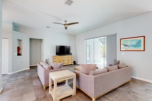 House, Multiple Beds, Pool Access, Pool View (Vande Wellness House) | Interior - Updated Home With Private Pool, Patio, Central AC, & W/D (Palm Coast)
