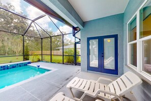 Outdoor pool - Updated Home With Private Pool, Patio, Central AC, & W/D (Palm Coast)