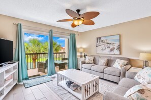 Condo, Multiple Beds, Pool Access, Pool View (Ocean Village Club Condo Unit #E-35) | Living area