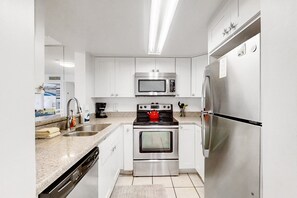 Condo, Multiple Beds, Pool Access, Pool View (St Aug Ocean and Racquet 2103) | Private kitchen - Sunny Ground-floor Condo W/private Patio, W/d, On-site Pools, Tennis Court, BBQ (St. Augustine)