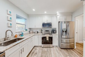 House, Multiple Beds, Balcony, Garden View (The Harbour Home) | Private kitchen - Updated Home With Great Outdoor Space - Close to the Beach (St. Augustine)