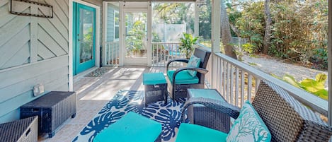 Hus, flere senger, balkong, hageutsikt (The Harbour Home) | Terrasse/patio