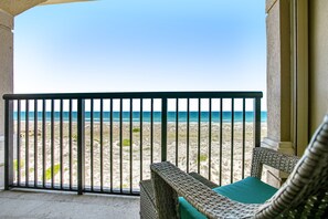 House, Multiple Beds, Patio, Ocean View (Sea Chase Unit 4) | View from room - Tranquil Coastal Home With Ocean Views, Beach Access, Balcony & Shared Pool (Fernandina Beach)