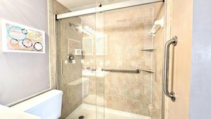 Bathroom - St Augustine Beach Retreat~ Oceanfront Resort 2 Pools Hot Tubs Pickleball, Trolley! (St. Augustine)