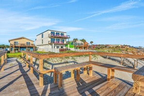 Exterior detail - Updated Condo in Oceanfront Building With Private Beach Access - Near Dining (St. Augustine)