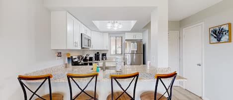 Leilighet, 1 queensize-seng med sovesofa, terrasse, hageutsikt (The Shimmering Palm) | Eget kjøkken