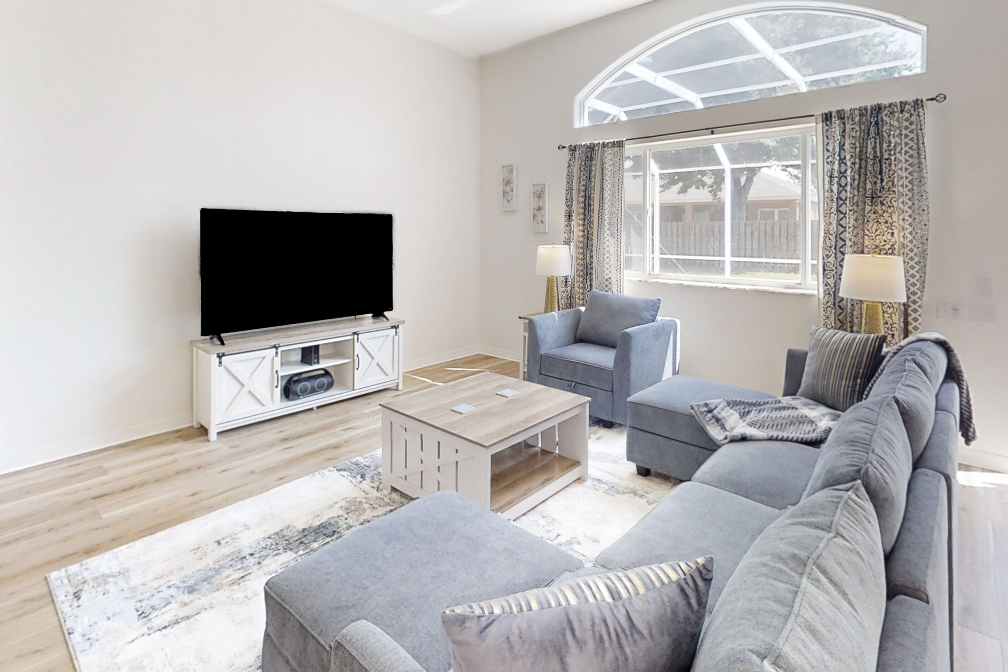 獨棟房屋, 多張床, 可使用泳池, 泳池景觀 (The Barefoot Bungalow) | 起居區