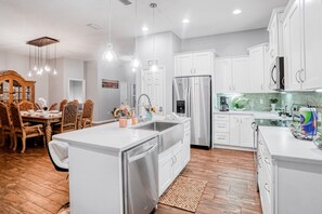 House, Multiple Beds, Balcony, Garden View (Casa Di Fortune) | Private kitchen - Updated, Dog-friendly gem W/fenced Yard, Foosball & Pool Tables, Wifi, Fireplace (St. Augustine)