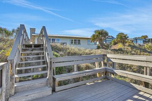 Exterior - Updated Beachfront Home W/great Beach Views, gas Grill, Multiple Balconies, W/D (St. Augustine)