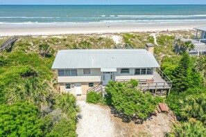 Exterior - Updated Beachfront Home W/great Beach Views, gas Grill, Multiple Balconies, W/D (St. Augustine)