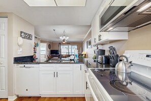 Condo, Multiple Beds, Hot Tub, Pool View (Ocean Village L15) | Private kitchen - Waterfront Condo With Community Pools & hot tub - Walk to the Beach (St. Augustine)