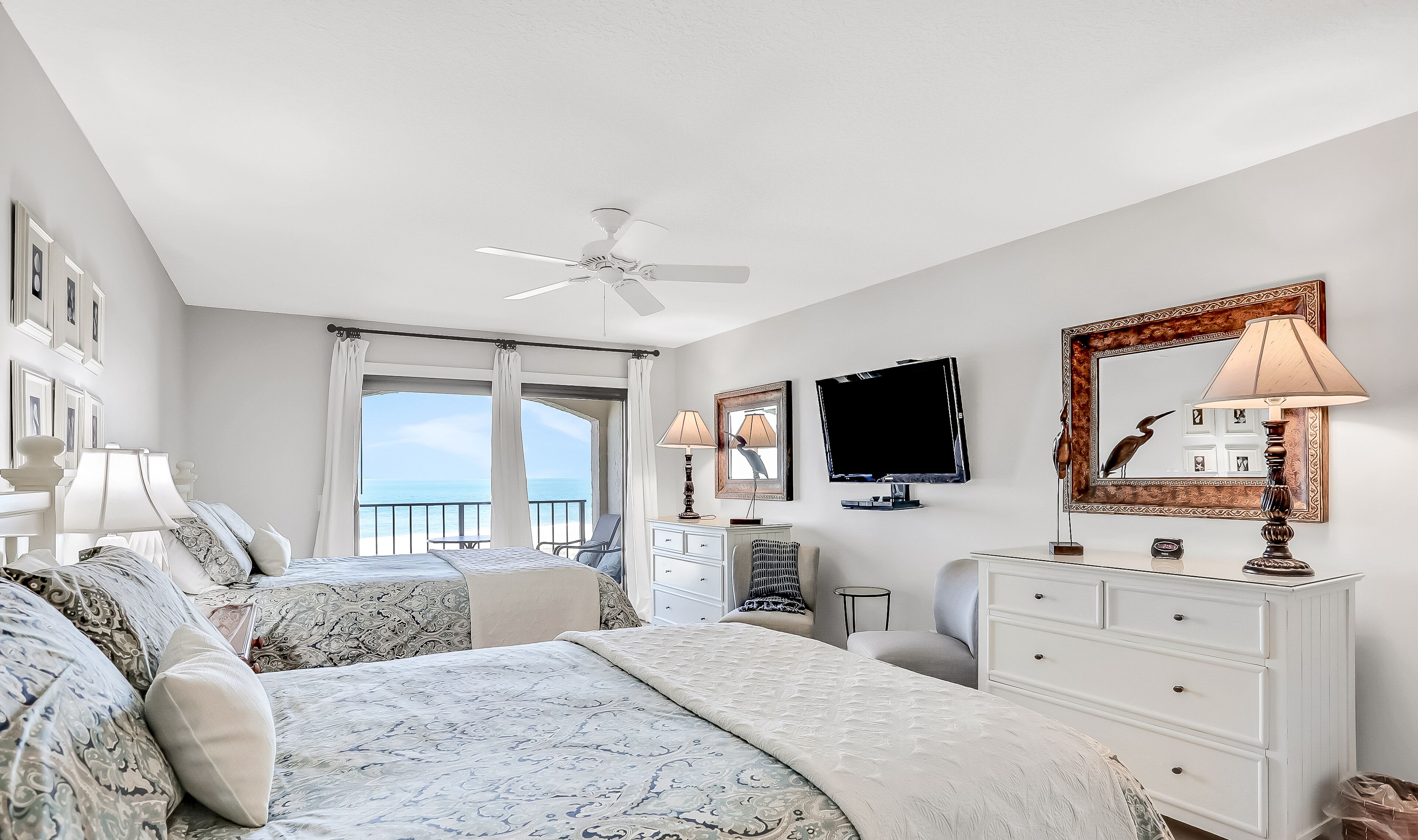 Condo, 2 Queen Beds, Patio, Ocean View (1851 Turtle Dunes) | 1 bedroom, individually decorated, individually furnished, bed sheets