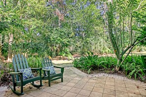 House, Multiple Beds, Patio, Pool View (3029 Club Villas) | View from room - Wonderful Home Close to Everything W/shared Pool, Free Wifi, Central AC (Fernandina Beach)