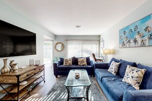 Huis, Meerdere bedden, terras, uitzicht op tuin (Bradmore Casitas A & B) | Woonruimte