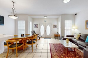 Condo, Multiple Beds, Pool Access, Pool View (Palm Harbor Hideaway) | Living area - Spacious Townhome With Shared Pool Near Golf, Marinas, & Restaurants (Palm Coast)