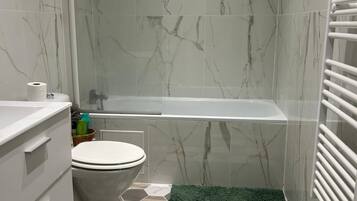 Towels, soap, toilet paper