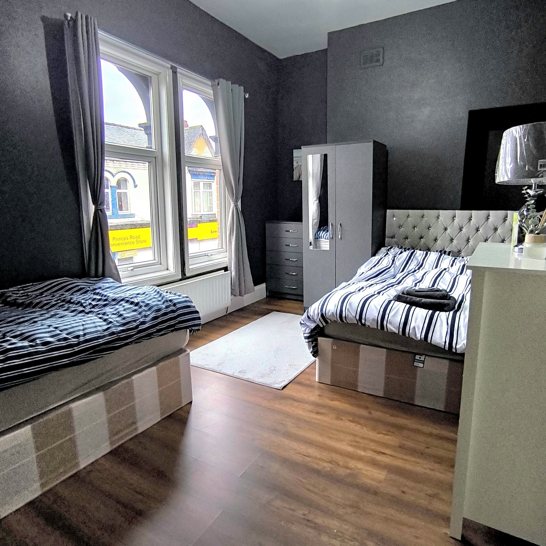 4 makuuhuonetta, internet, vuodevaatteet